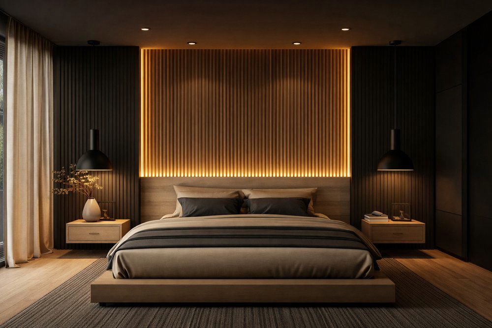 Sound Absorbing Wood Wall Panel (270 × 110 cm)